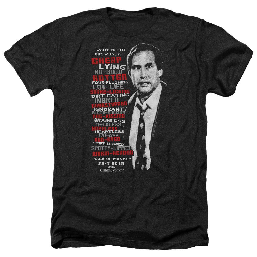 CHRISTMAS VACATION PROFANITIES Licensed Adult Men s Heather Tee Shirt SM-3XL Unisex T-Shirt XXXXL