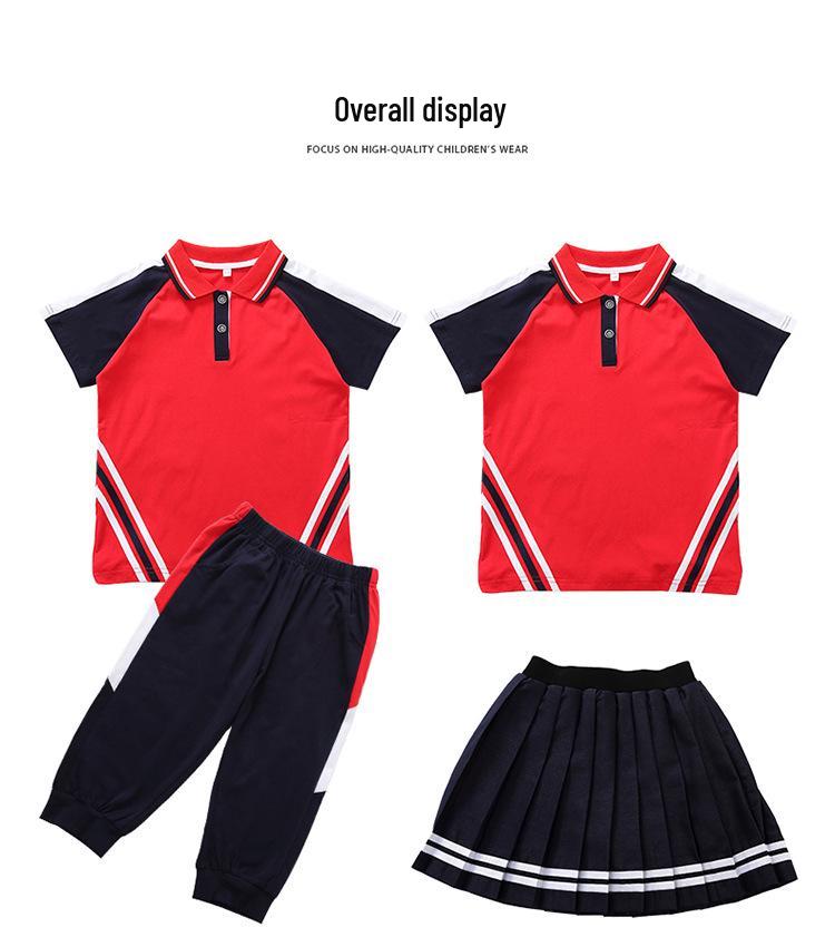 Elementary School Summer Short Sleeve Sports Set for First Grade & Kindergarten