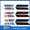 BRZ1 For VOLKSWAGEN VW GTI Metal Car Side Emblem Fender Badge Bumper Strip Stickers for Volkswagen GTI MK3 MK5 Passat Polo Golf Jett