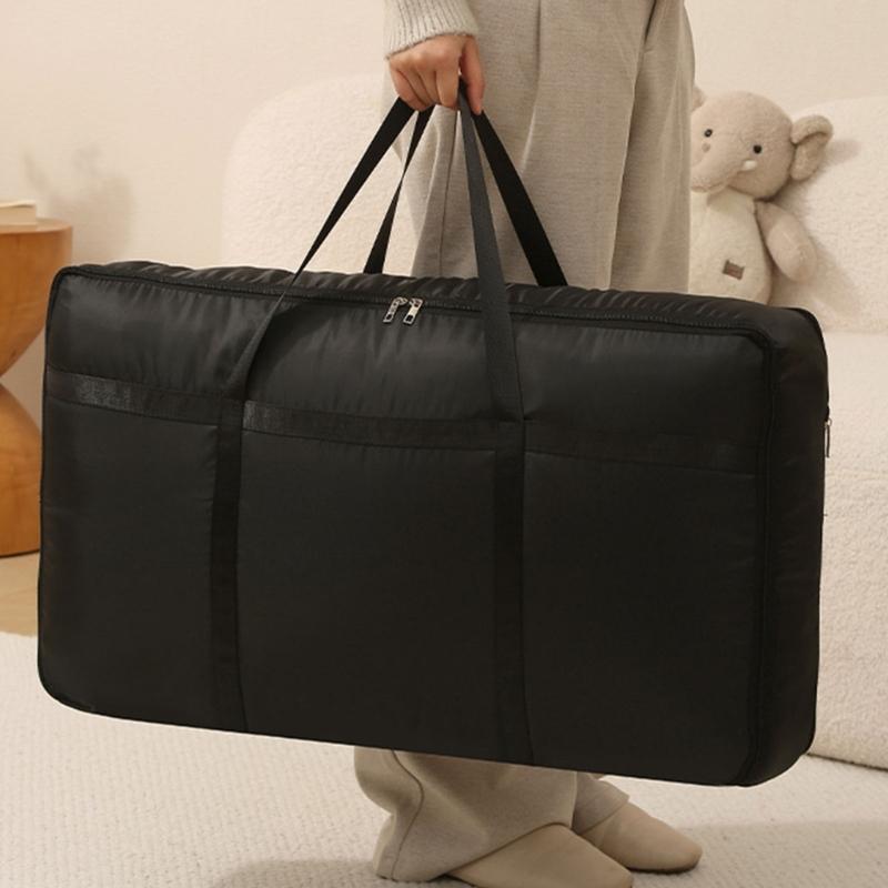 Large Capacity Vacuum Compression Storage Bag for Quilt Blankets and Clothing with Sturdy Handle Ideal for Home Organization Moving Packing and Travel