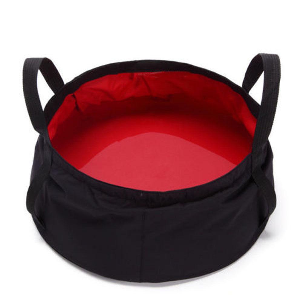 Folding Foldable Water Pot Bags Washbasin Bucket Wash Basin Camping 8.5L Travel
