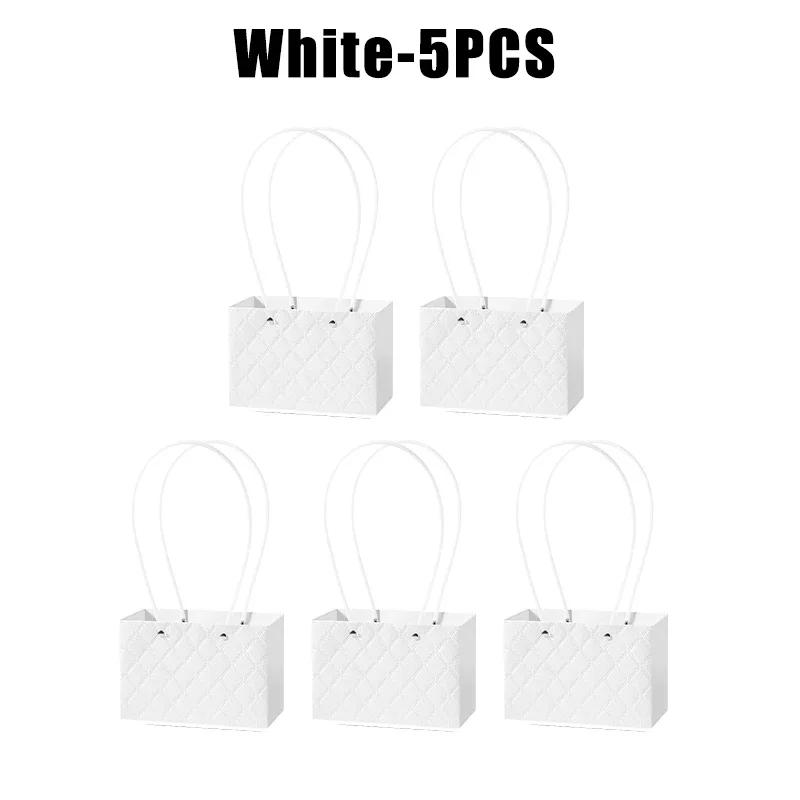 Flower Gift Bags Paper Bouquet Bags Rectangle Flower Box for Arrangements Bouquet Box with Handles Florist Supplies for Wedding