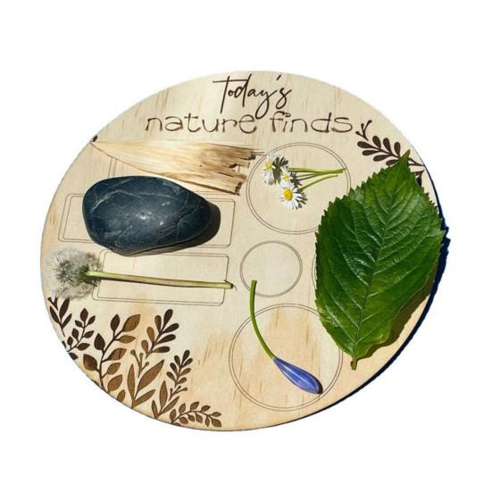2Pcs Flower Leaf Collector Board DIY Plant Floral Arrangement Collection Display Wooden Plate Decoration Kids Adults Birthday Christmas Gift