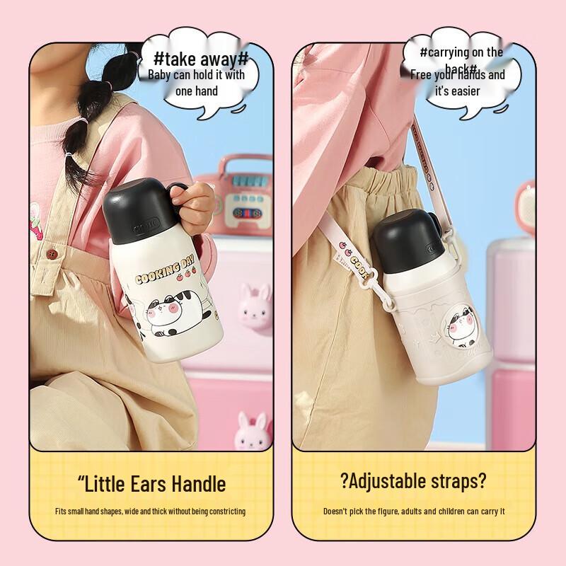 Wushengwu Meow Tuanzi Kids Insulated Bottle 460ml