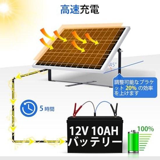 Panel Solar Monocristalino ECO-WORTHY 25W 12V + Controlador de Carga Soporte de Montaje Ajustable SAE Cable PWM Eficiencia de Conversión de Carga 21.5 Ultra