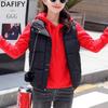 Women's Fashion Casual Fall Winter Solid Color Print Sleeveless Jackets & Coats Down Coats