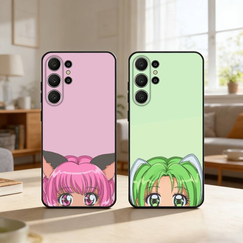 T-Tokyo C-Comics M-Mew Mew Phone Case For Samsung S26,S25,24,23,22,30,21,10,9,Ultra,Plus,Lite,FE Soft Black Case
