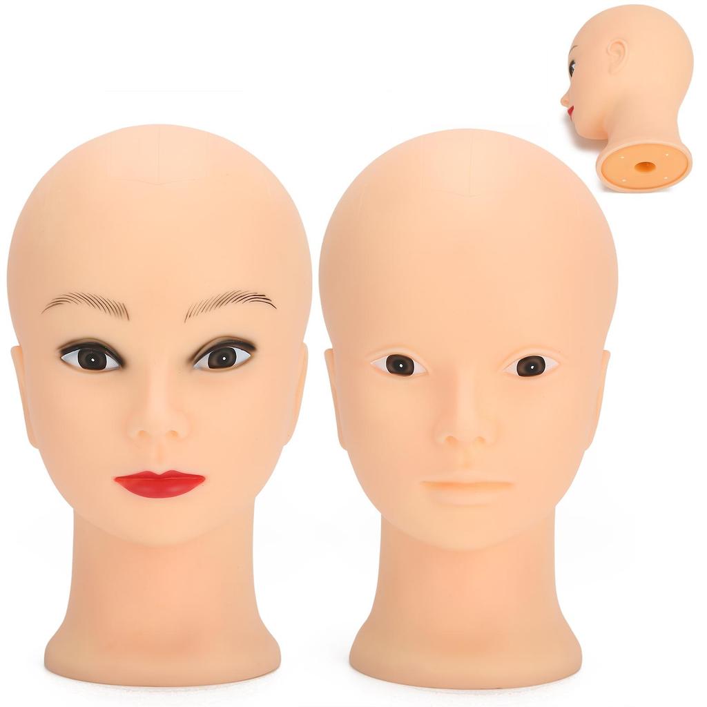 Mannequin  Makeup Training Practice Wig Hat Display Bald Mannequin  49cm