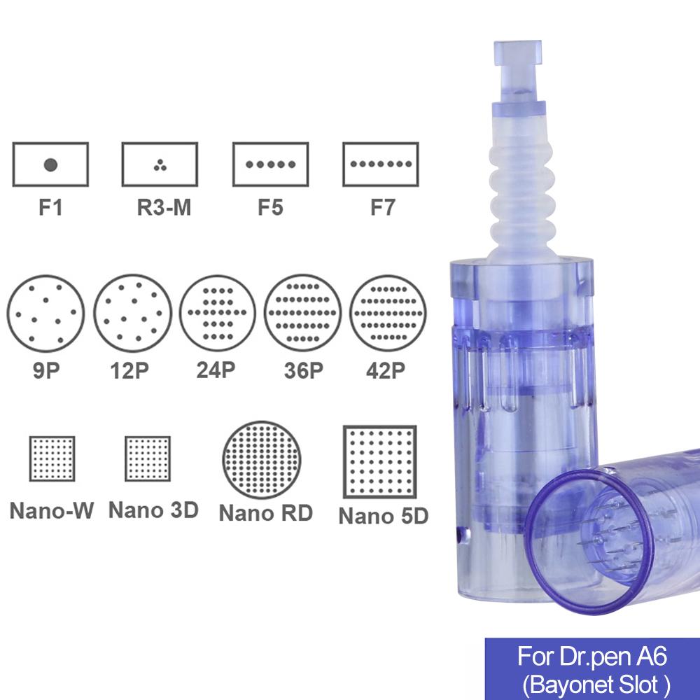 Zestaw wymiennych wkładów igłowych z portem bagnetowym Derma Pen Elektryczna mikroigła Wymień jednorazowe igły na Dr.pen A6