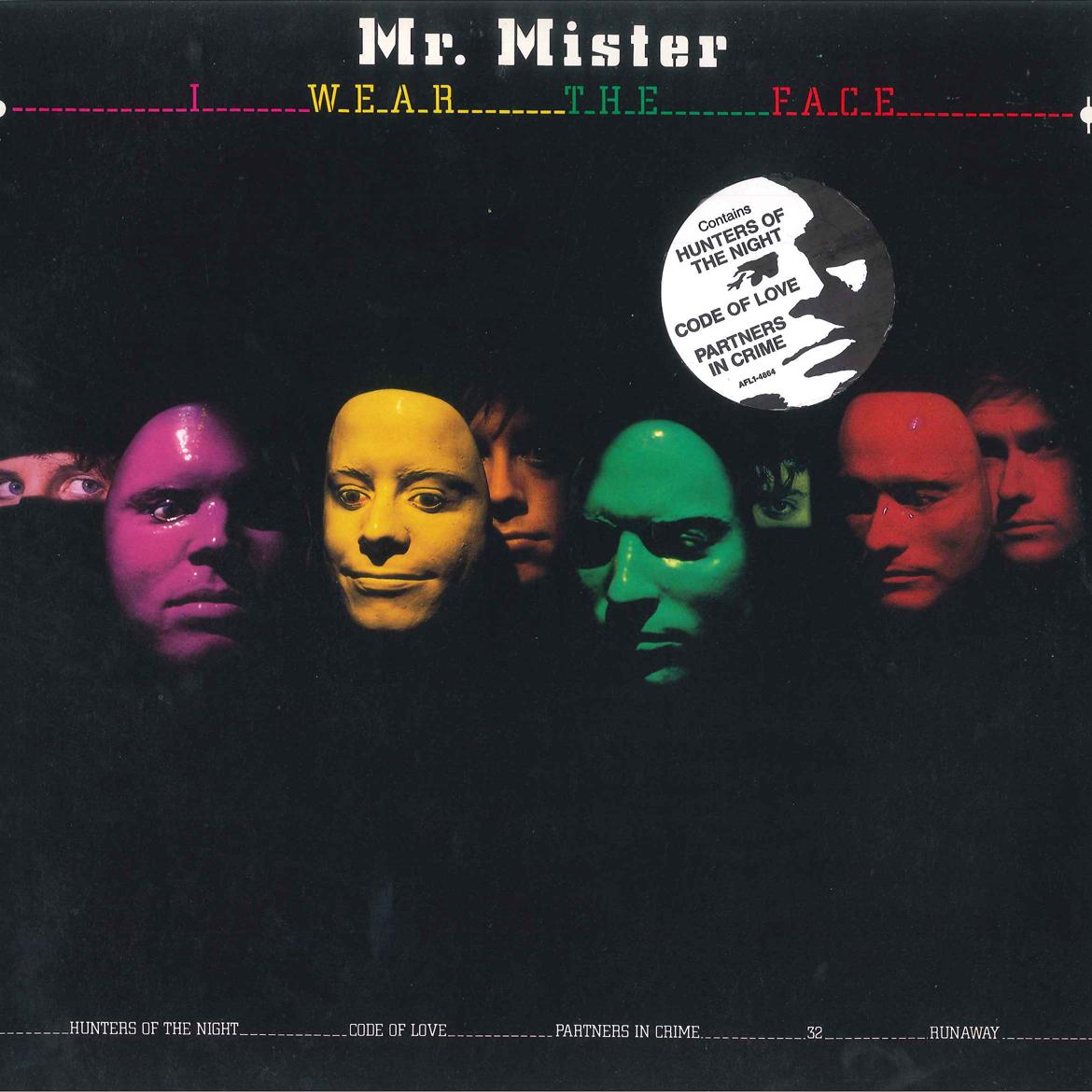 

LP Record MR MISTER - I Wear The Face AFL14864 RGA 1984 US Rock Used
