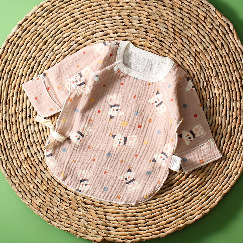 Summer Cotton Half-Back Baby Shirt: Trendy Monk Style for Newborns 0-3 Months 66 cm