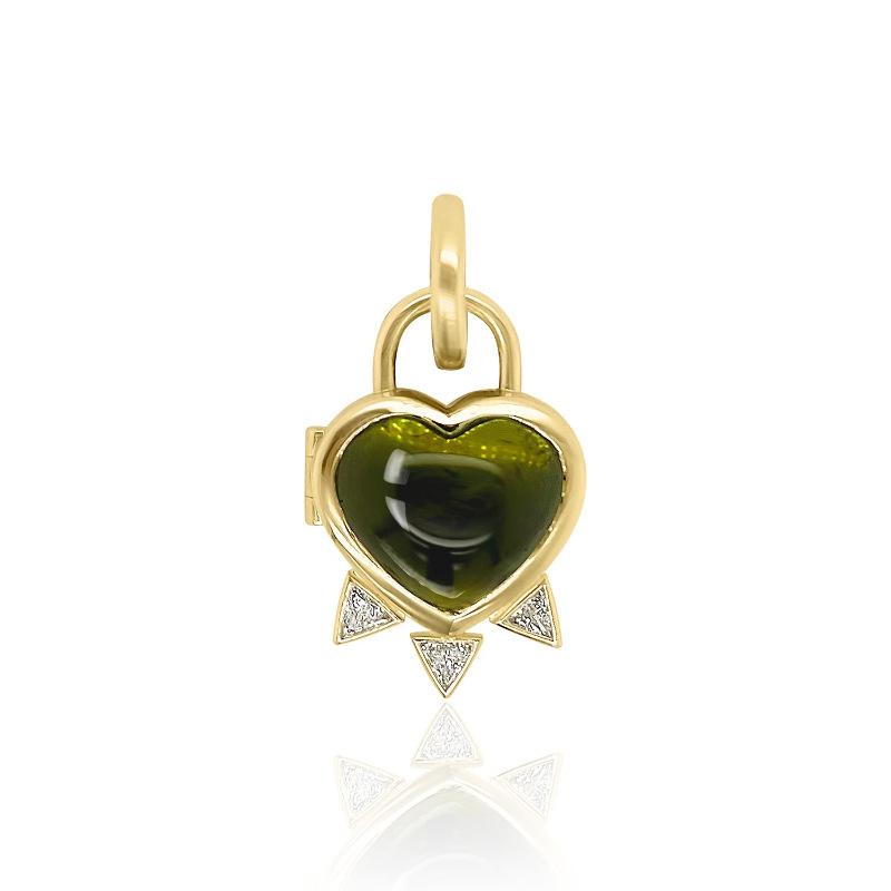 

Personalized Necklace Fashion Love Open And Close Pendant Necklace Earrings Electroplated 18K Gold Color Retention