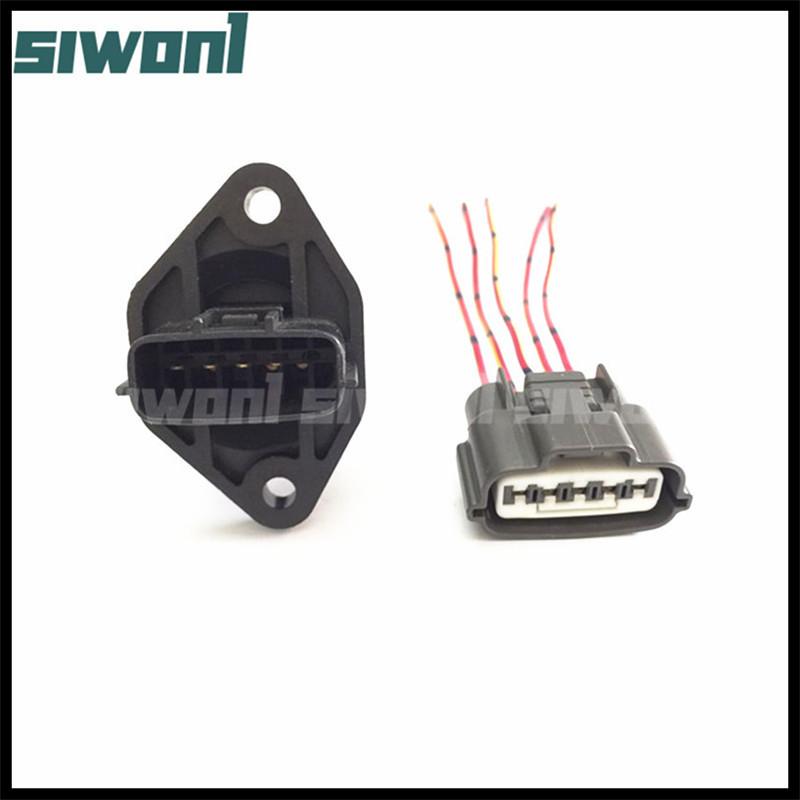 MAF Mass Air Flow Sensor Meter+ Plug Pigtail Connector For Nissan Almera Maxima NP300 Navara Patrol X-Trail Sentra 22680-4M500