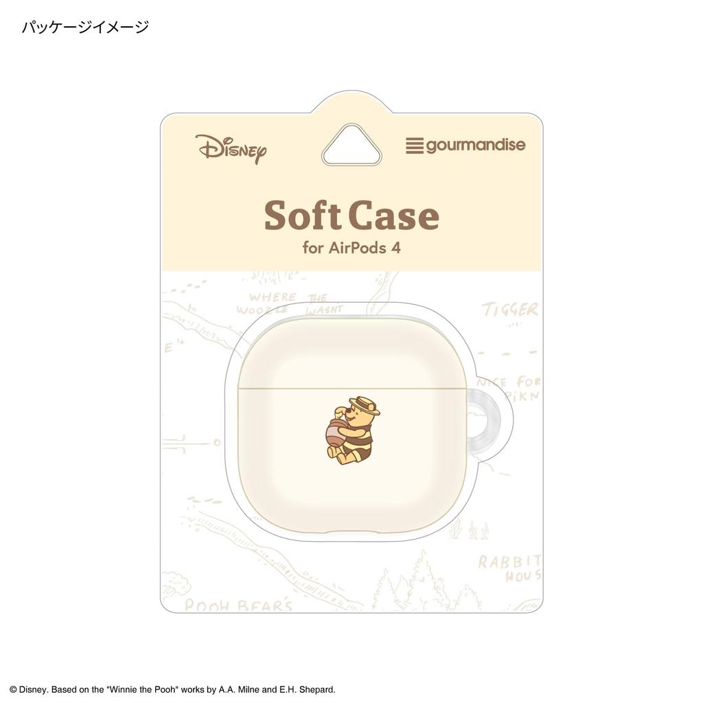 Gourmandies Disney-Charakter/AirPods 4-kompatible Softcase Winnie the Pooh DNG-241PO
