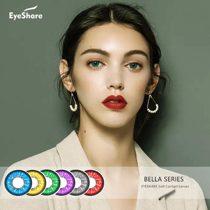 

1 пара мягких цветных контактных линз для Хэллоуина, цветные контакты для косплея «сумасшедшие глаза», 14,5 мм