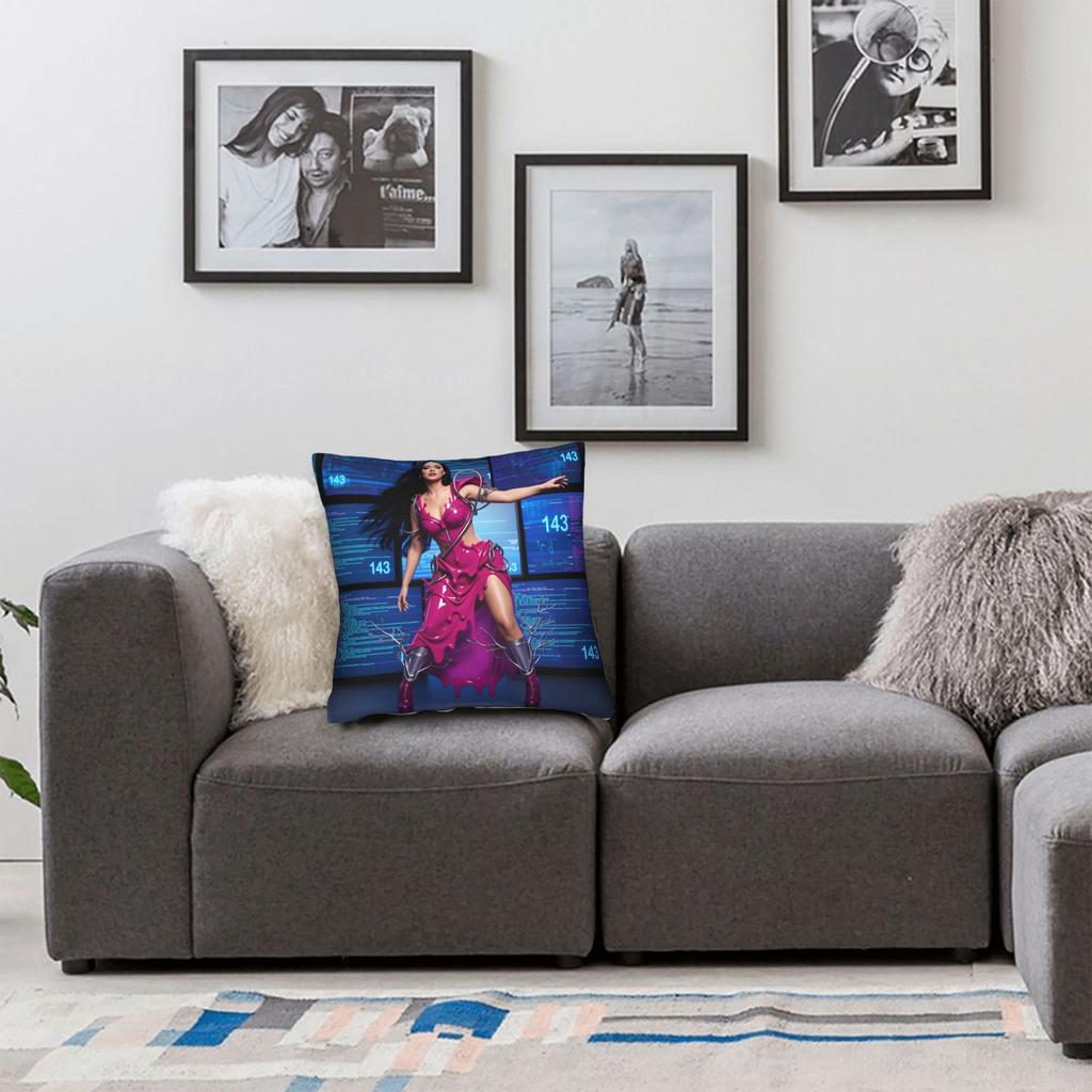 Pillow Case American singer K-Katy P-Perry Soft Pillow Cover For Sofa Car Home Decor Retro Trendy Pillowcases