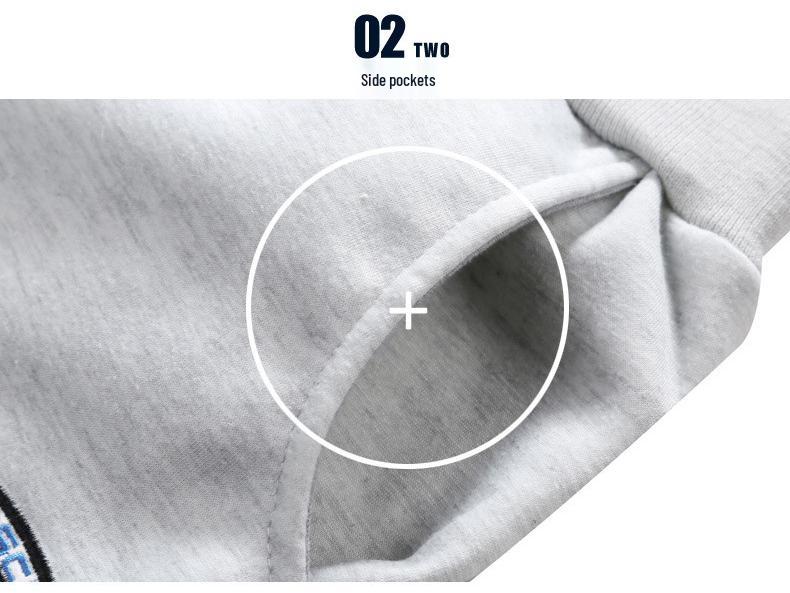 Men's M-8XL Stand Collar Sweatshirt Set: Trendy Korean Style for Teens and Couples In Autumn/Winter
