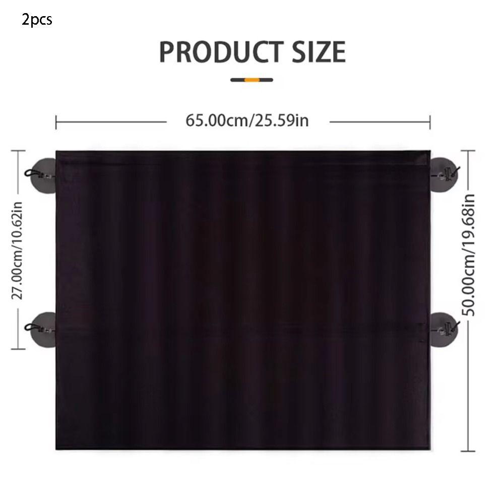 2Pcs Heat Insulation Car Curtain Sun Protection Side Window Curtain  Car Interior Accessories