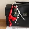 Nischen-Retro-PU-Kirschtaschen-Anhänger, Koreanischer süßer lustiger Früchte-Schlüsselanhänger, Leichter Luxus, Premium