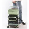 Portable Cat Bag 2 Layers Design for Outdoor Pet Trolley Case Transparent Panoramic Transport Cage Multifunctional Cat Handbag