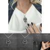 Castle Pendant Necklace With Alloy Drop Shape And Cross Or Star Motifs For Men And Women