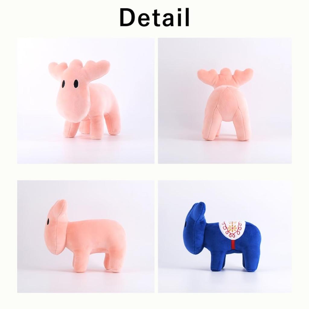 Moz plush toy, mini desk décor, relaxing and soothing, Scandinavian-inspired, cute and stylish, small, animal-themed toy for kids, living room, or