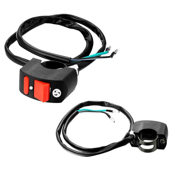 Tlačítko pro spínač mlhových světel na řídítkách motocyklu ZAP/VYP LED světlomety Angel Eyes