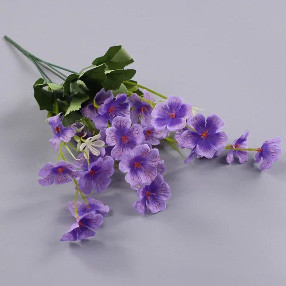 Artificial Flower Artificial Plant Spring Grass Violet Flower Artificial Flower Decoration Orchid Simulated High Quality светло-фиолетовый