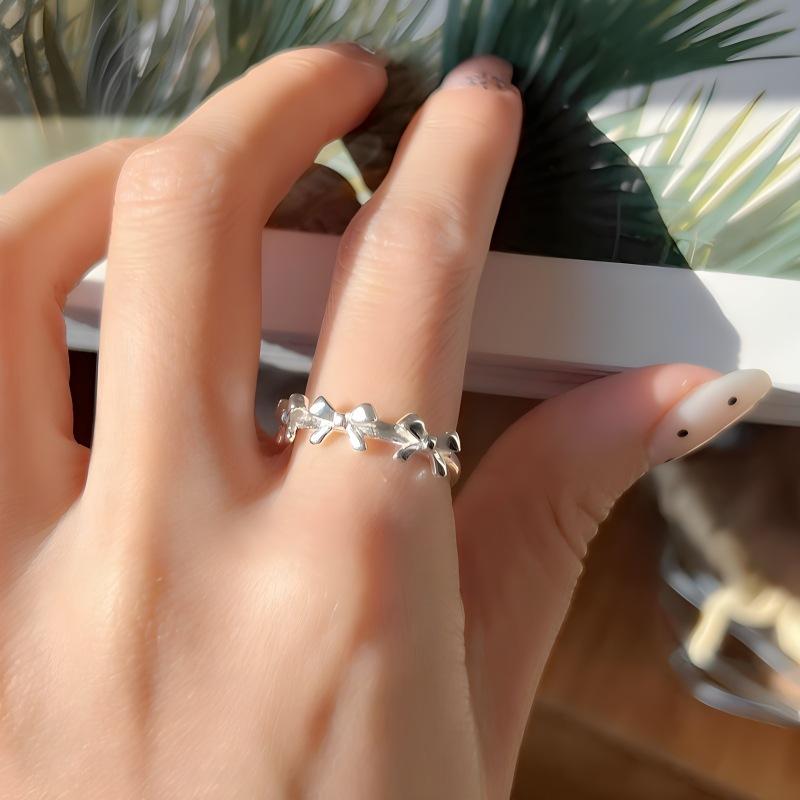 

Серебряное кольцо с бантом 925 пробы, открывающее универсальное кольцо Fresh Ins Niche Sweet Ring Кольцо Argent Pur