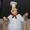 Creative Resin Chef Figurine for Home, Restaurant, or Cafe Decor