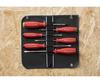 PB Swiss Tools Zestaw wkrętaków SwissGrip z rolką, 6 sztuk (PoziPlastic z nacięciem) Etui, 8562.SUGY