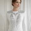 1 Set Gold Silver Sequin Lace Fabric Patch Embroidered Tassel Organza Trim Bodice Collar Applique Sequined Patch Elegant