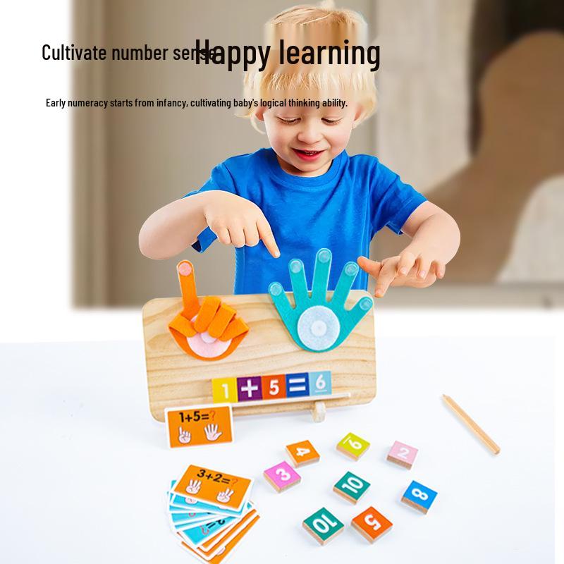 Montessori Finger Math Digital Learning Aid: Enhanced Addition & Subtraction Educational Toy for Children