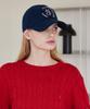 Olinkeompeulliteu Round Logo Ball Cap (Navy (Pink))