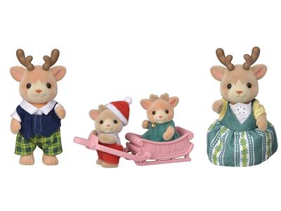 Sylvanian Families Reindeer Family Dolls ST Mark Ages 3 and Toy Sylvanian Epoch FS-44 Certified, Up, Dollhouse, Families,