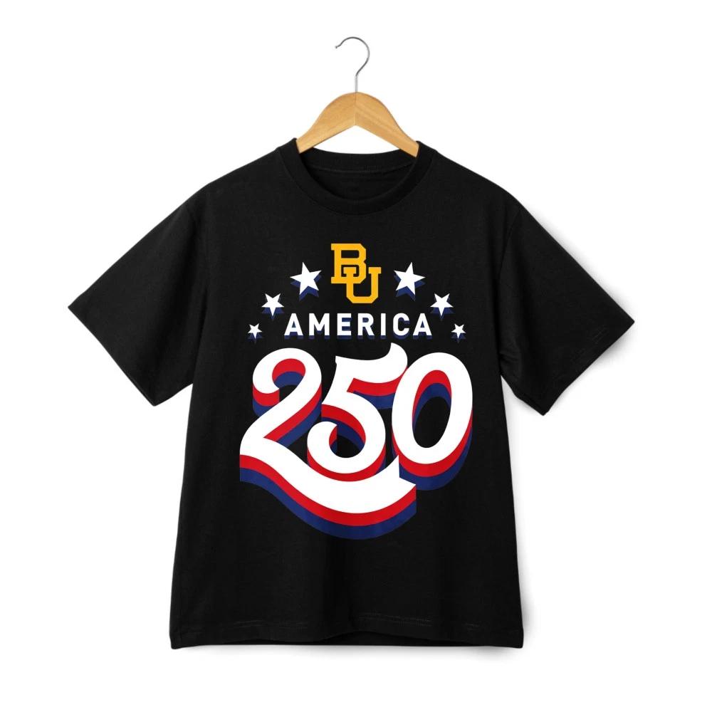 Unisex Washed Graphic T-Shirt Minimalist America 250 Patriotic Retro Casual Tee S