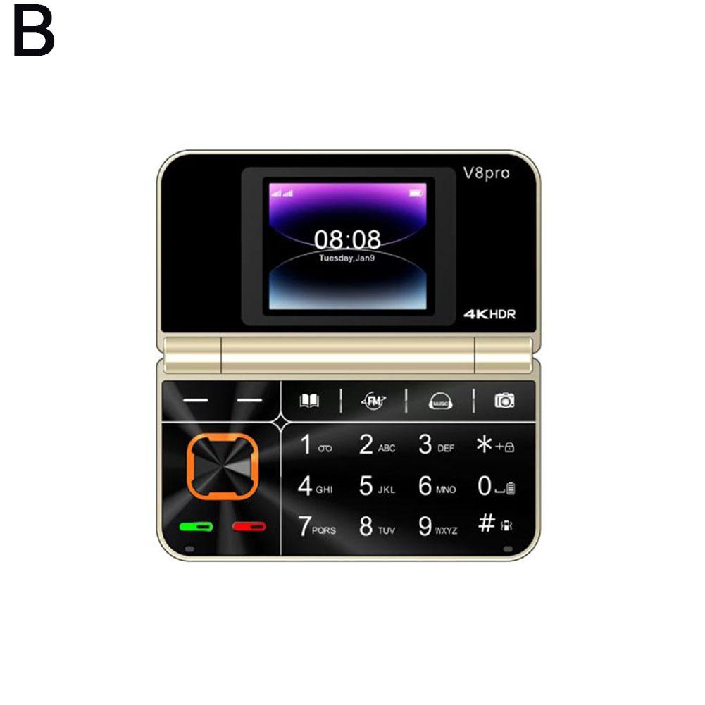 V-899 Rollover skládací mobilní telefon Neinteligentní 2G cizí jazyk mobil