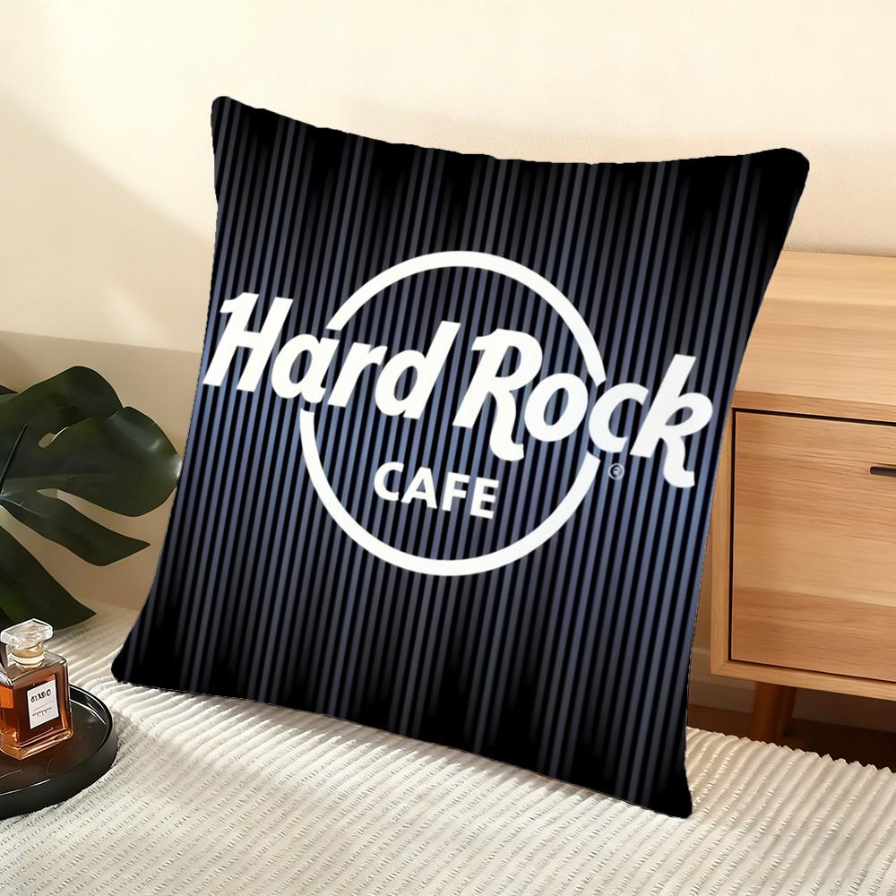Luxury H-Hardrock Cafe Cushion Cover Soft Short Plush Pillow Cover Smooth Cozy Texture Aesthetic Cushion Case Home Decor