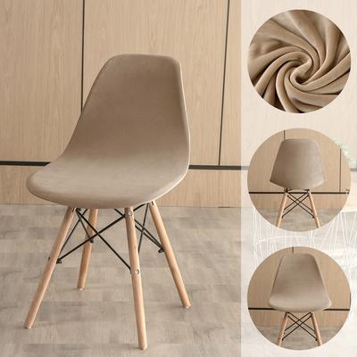 Thick Soft Velvet Shell Chair Cover Stretch Scandinavian Chair Covers Dining Seat Cover For Hotel Home Living Room