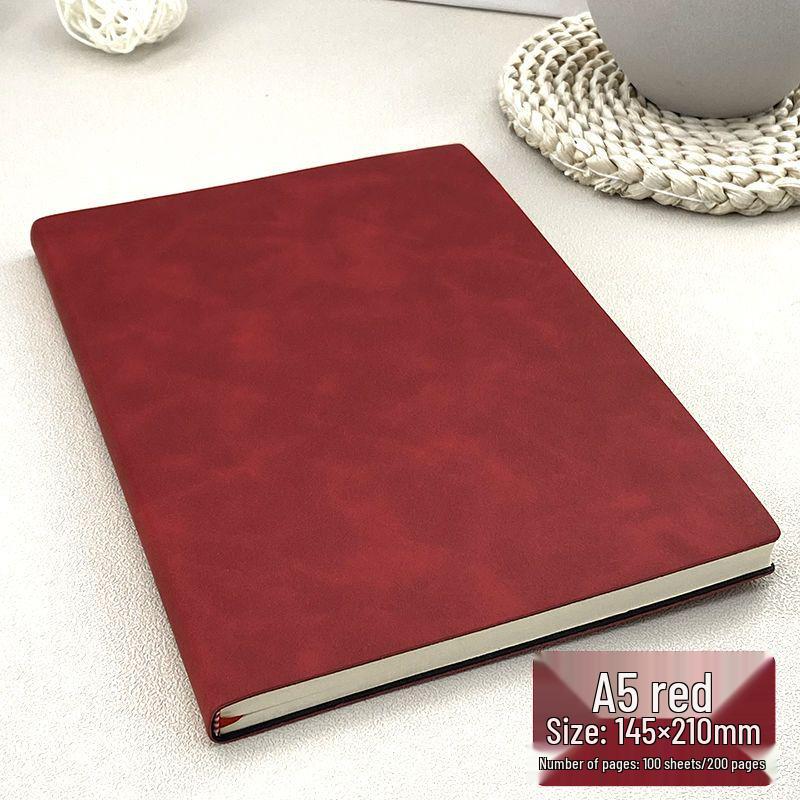 Extra Thick Magnetic Leather Business Notebook with Buckle