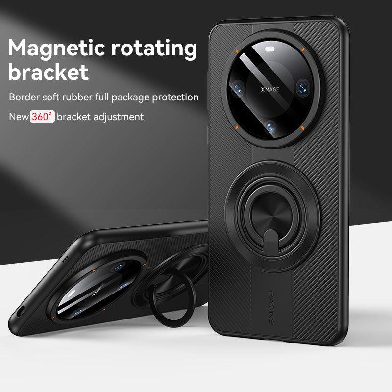 Huawei Mate70pro Porsche Magnetic Phone Case Rotating Stand Mte60 Soft Anti-drop Protective Case