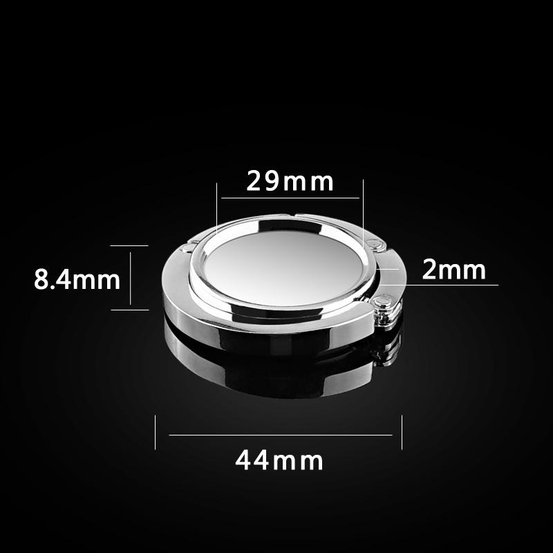 1Pcs DIY Portable Fashion Folding BLANK Alloy Purse Handbag Bag Hanger Hook Holder Table Hook Unique Bag Parts Accessories