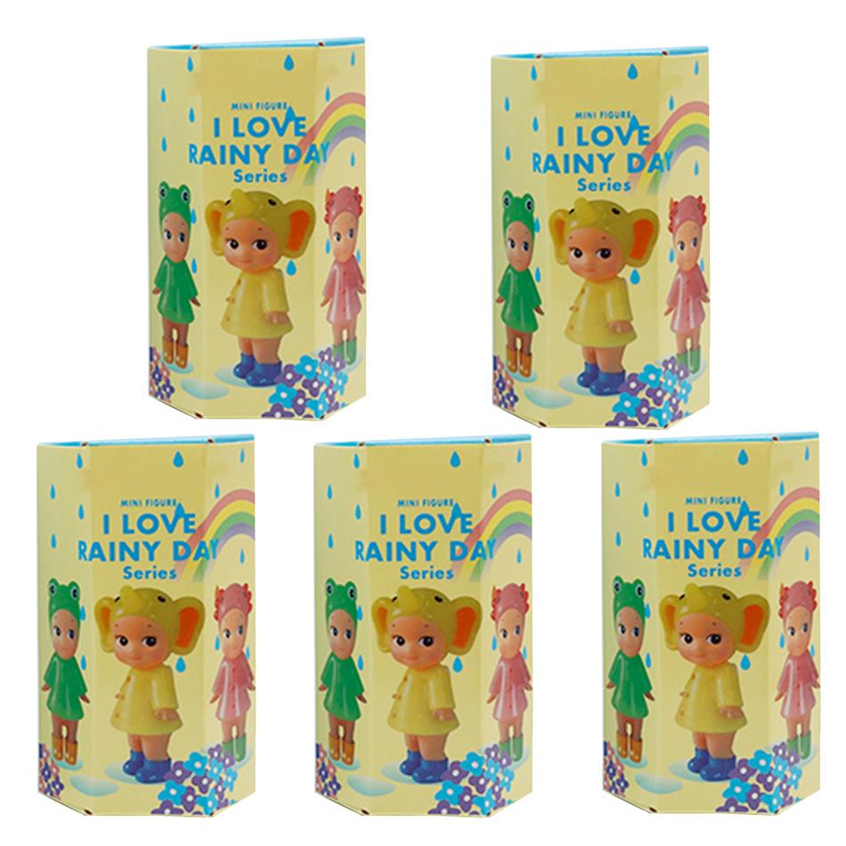 I Love Rainy Day Series Mini Blind Box Model Cute Cartoon Doll Collectible Toy For Desktop Decoration Gift Durable