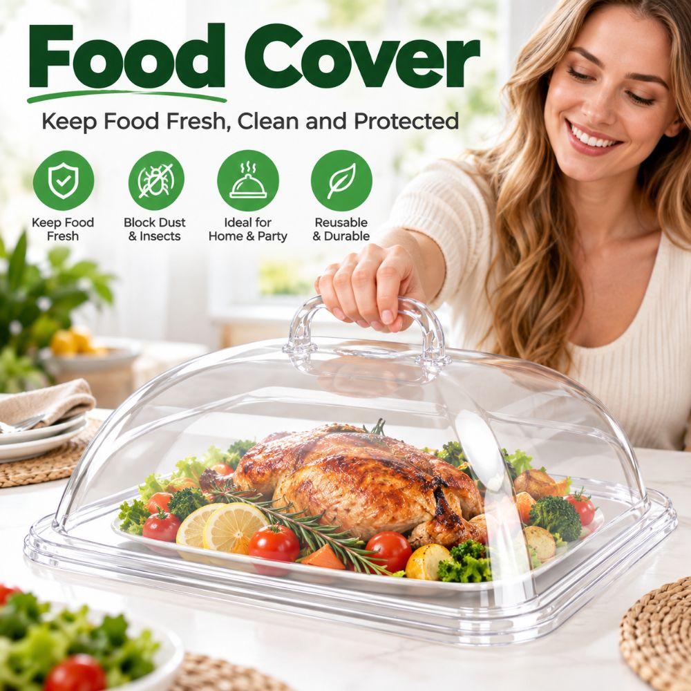 Rectangular Shape Food Pan Reusable Food Storage Container New Baking Tray Cover Home Baking