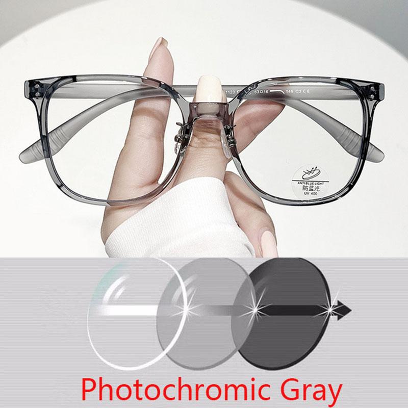 Oversize Square TR90 Frame Rivet Myopia Spectacles With Cylinder 0 -0.5 -0.75 To -6.0 , Hyperopia +0.5 To +6.0