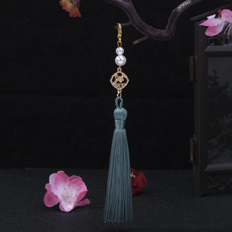 Traditional Plum Blossom Pearl Tassel Ornament for Clothing, Lanterns, Sachets, and Car Decor