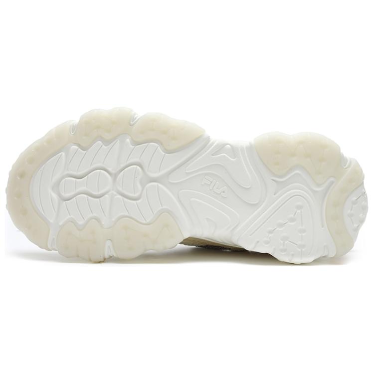 New FILA FLUID 5 Low Top Chunky Sneakers Men's Beige Brown F12M422109FSM