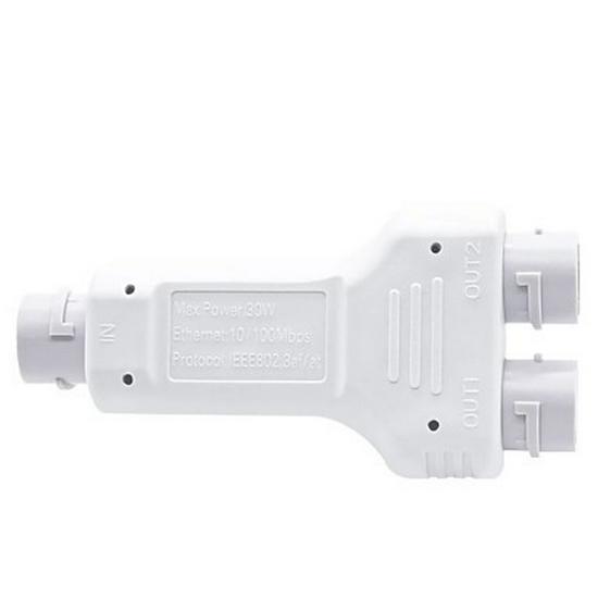Waterproof Gigabit 1-to-2 National Standard PoE Repeater with Dual Outputs