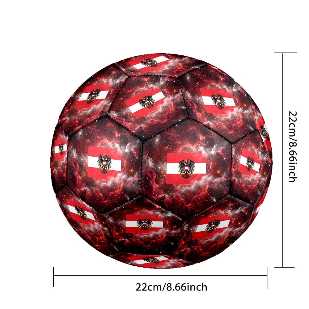 Austria Football Printed Size 5 Soccer Ball Wear Resistant Standard Adult Training Football Fan Gift for Indoor Outdoor Match Sports