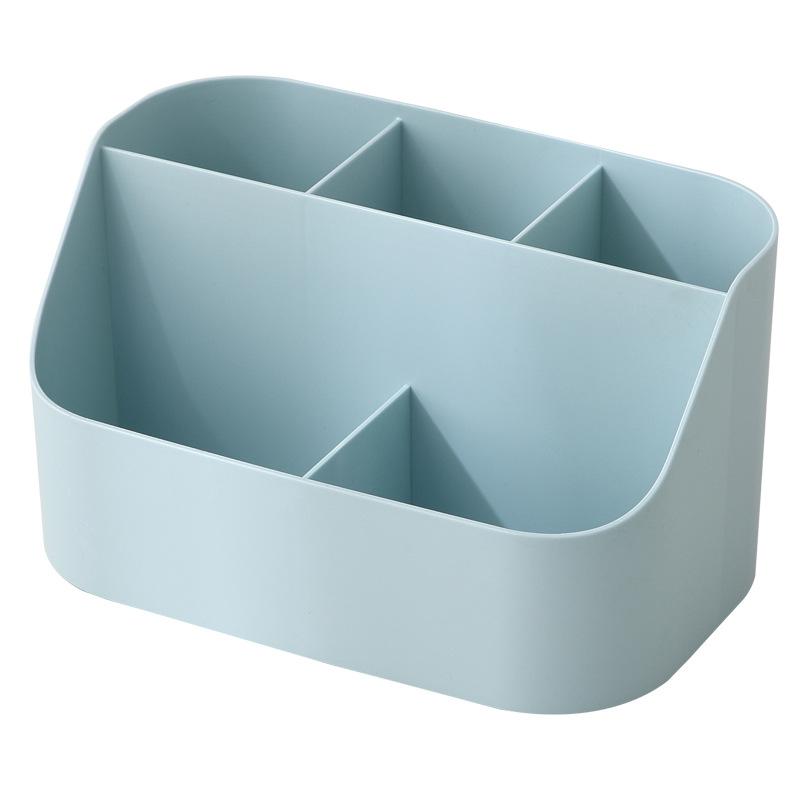 1PC Desktop Makeup Storage Box Simple Grid Rack Student Dormitory Stationery Sundries Finishing Box Desktop Storage Supplies